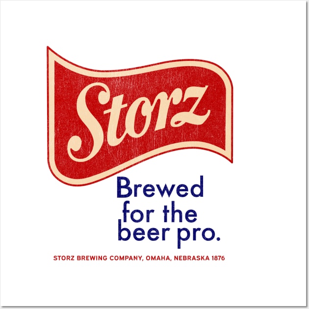 Retro Beer - Storz Brewing Company, Omaha Nebraska 1876 Wall Art by Allegedly